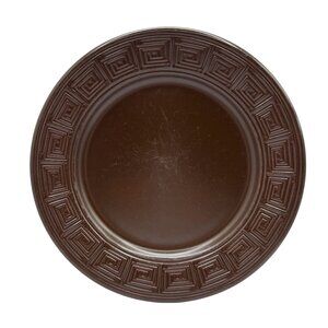 HTF Frank Lloyd Wright Brown Whirling Arrow Salad Plate H F Coors USA